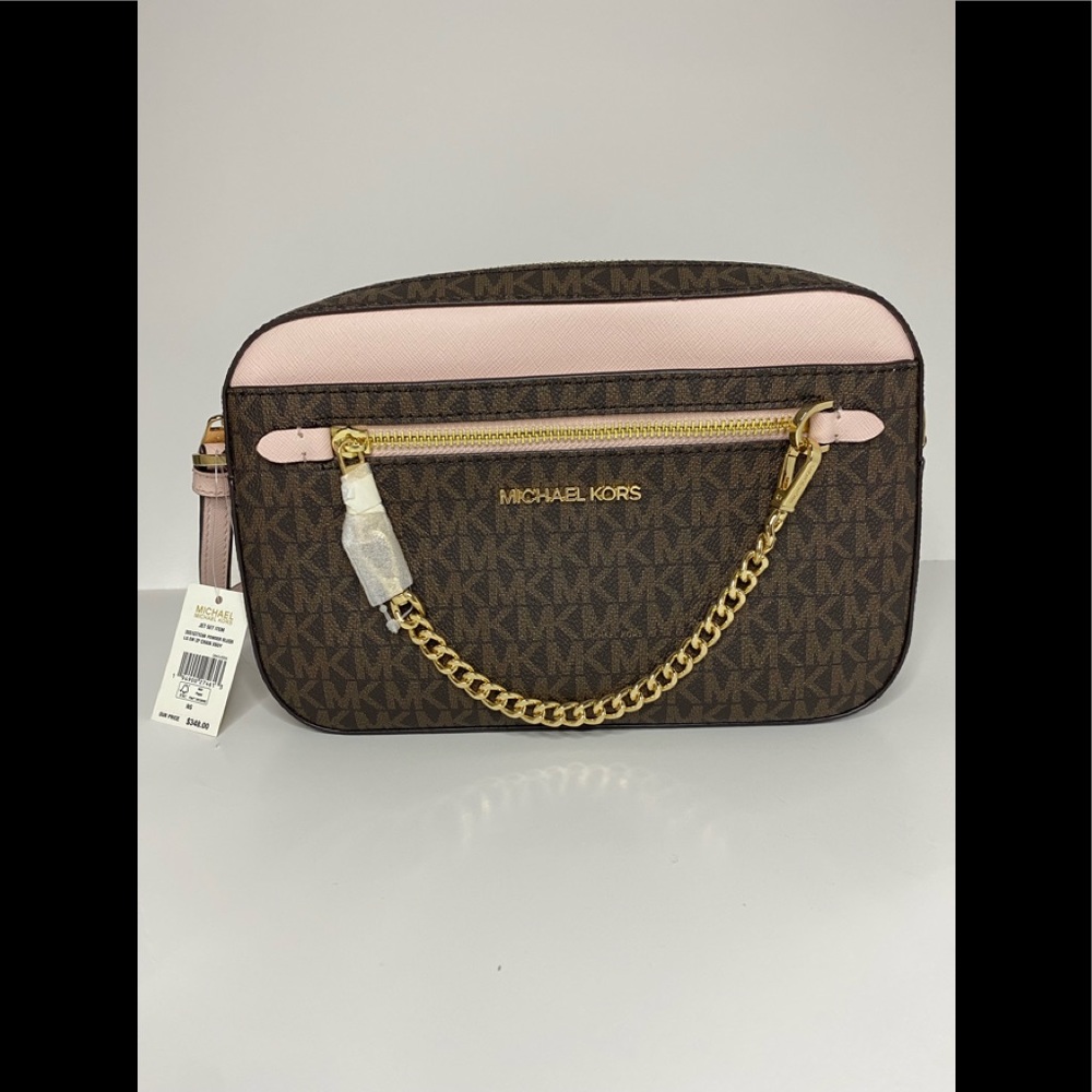 Michael Kors Jet Set LG EW Zip Chain Xbody Crossbody